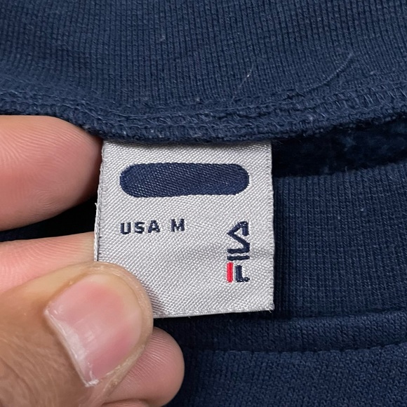 FILA AUTHENTIC CREW NECK NAVY BLUE SWEATSHIRT FOR MEN’S & WOMEN’S - Picture 5 of 6